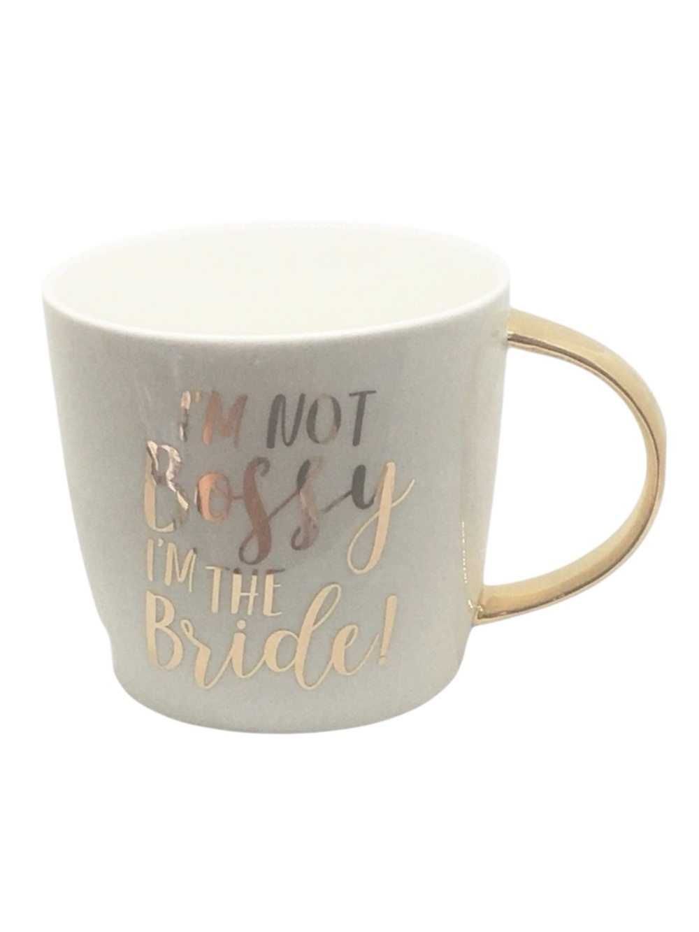 new Bride Boss Coffee Mug ✶ Gold Handle ✶ Gold Foil Script ✶ Ceramic White ✶ - Picture 8 of 16